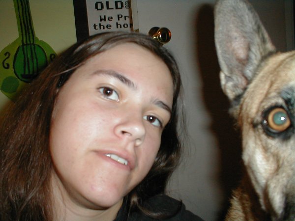 The brown furry thing is my doggy Chase.